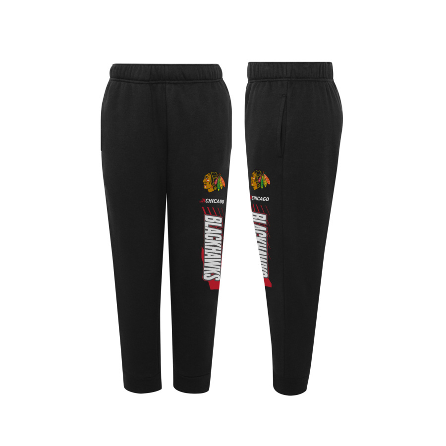 NHL POWER MOVE FLEECE PANT CHICAGO BLACKHAWKS DETSKÉ TEPLÁKOVÉ NOHAVICE